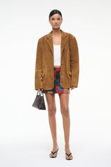 Natalie Suede Jacket | Tan