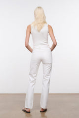 Teddy Straight Jean | White