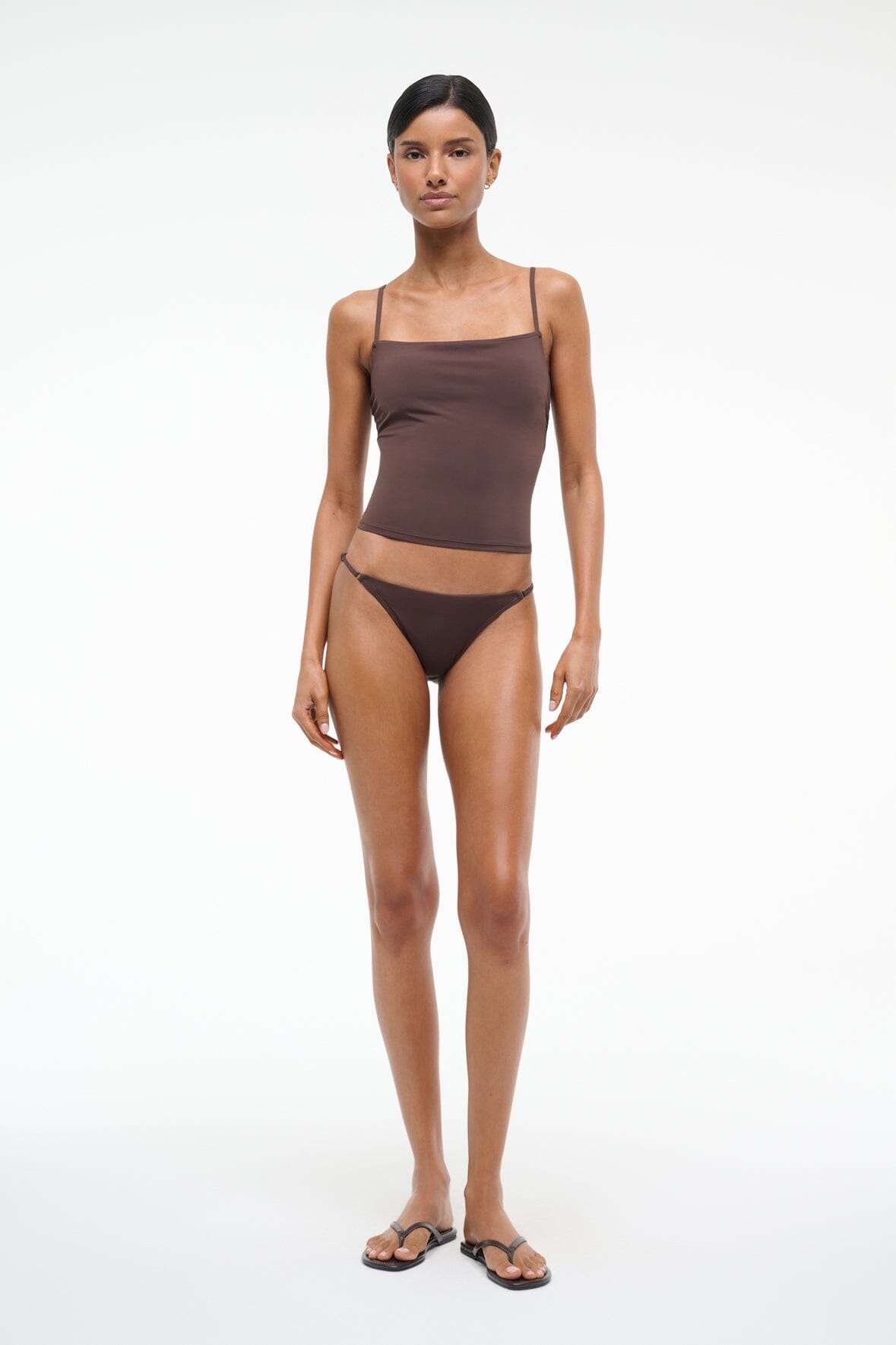 Cleo Tankini Top | Dark Chocolate