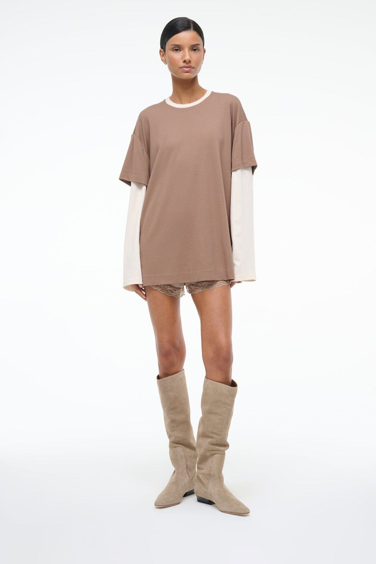 Wally Flat Boot | Dune Suede