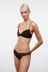 La Mer Bikini Top | Espresso Dark Chocolate