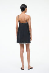 Laura Mini Coverup Dress | Black