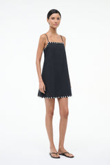 Laura Mini Coverup Dress | Black