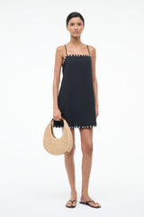 Laura Mini Coverup Dress | Black