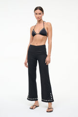 Piha Linen Coverup Pant | Black