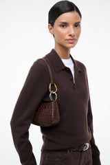 Ollie Bag | Espresso Croco