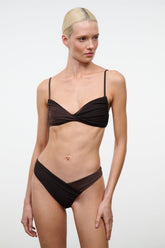 La Mer Bikini Top | Espresso Dark Chocolate