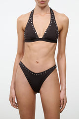Dana Bikini Bottom | Espresso Studs