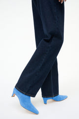 Wally Ankle Boot | Sky Blue Suede