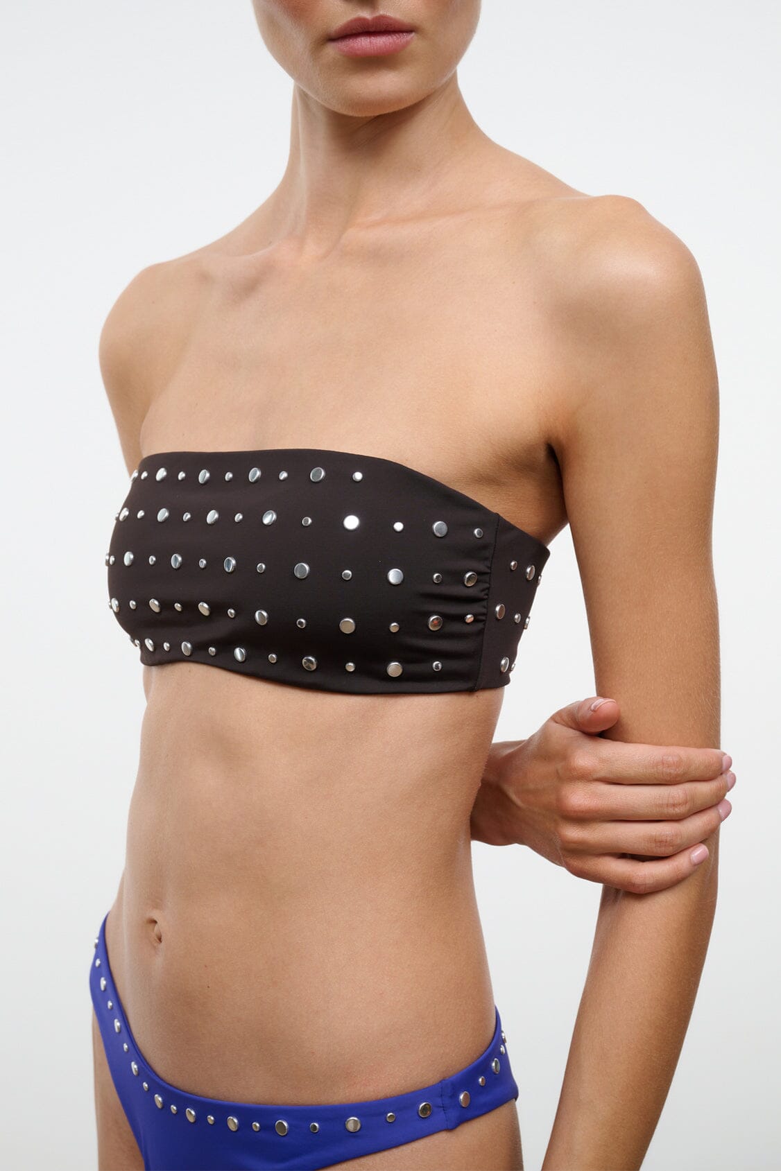Sara Bikini Top | Espresso Studs