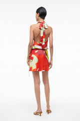 Liora Silk Dress | Red Zone