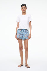 Paddle Coverup Short | Sky Toile