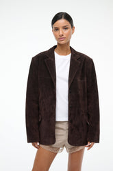 Natalie Suede Jacket | Espresso