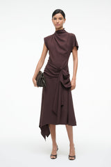 Maude Soft Clutch | Espresso Woven Leather
