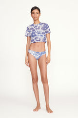 Fernanda Coverup Top | Blue Toile
