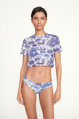 Fernanda Coverup Top | Blue Toile