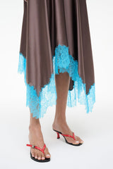 Elira Silk Dress | Mink Pool