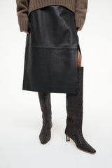 Wally Boot | Espresso Woven Leather