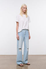 Gus Distressed Relaxed Jean | Salt Wash