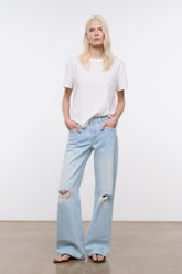 Gus Distressed Relaxed Jean | Salt Wash