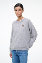 CUSTOM Kmsumu x C.BONZ SERRANO CASHMERE SWEATER | HEATHER GREY