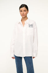 CUSTOM Kmsumu x C.BONZ CLASSIC OVERSIZED SHIRT | WHITE