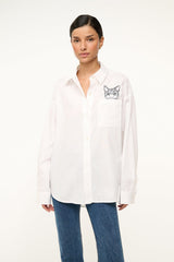 CUSTOM Kmsumu x C.BONZ CLASSIC OVERSIZED SHIRT | WHITE