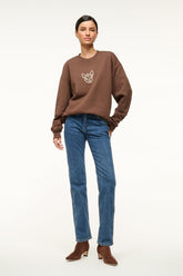 CUSTOM Kmsumu x C.BONZ OVERSIZED SWEATSHIRT | BROWN