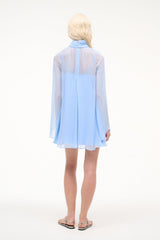 Esther Mini Dress | Clear Blue