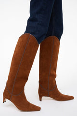 Western Wally Boot | Tabac Suede Espresso