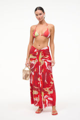 Lido Triangle Bikini Top | Red Zone