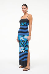 Leona Mesh Dress | Blue Haze Multi