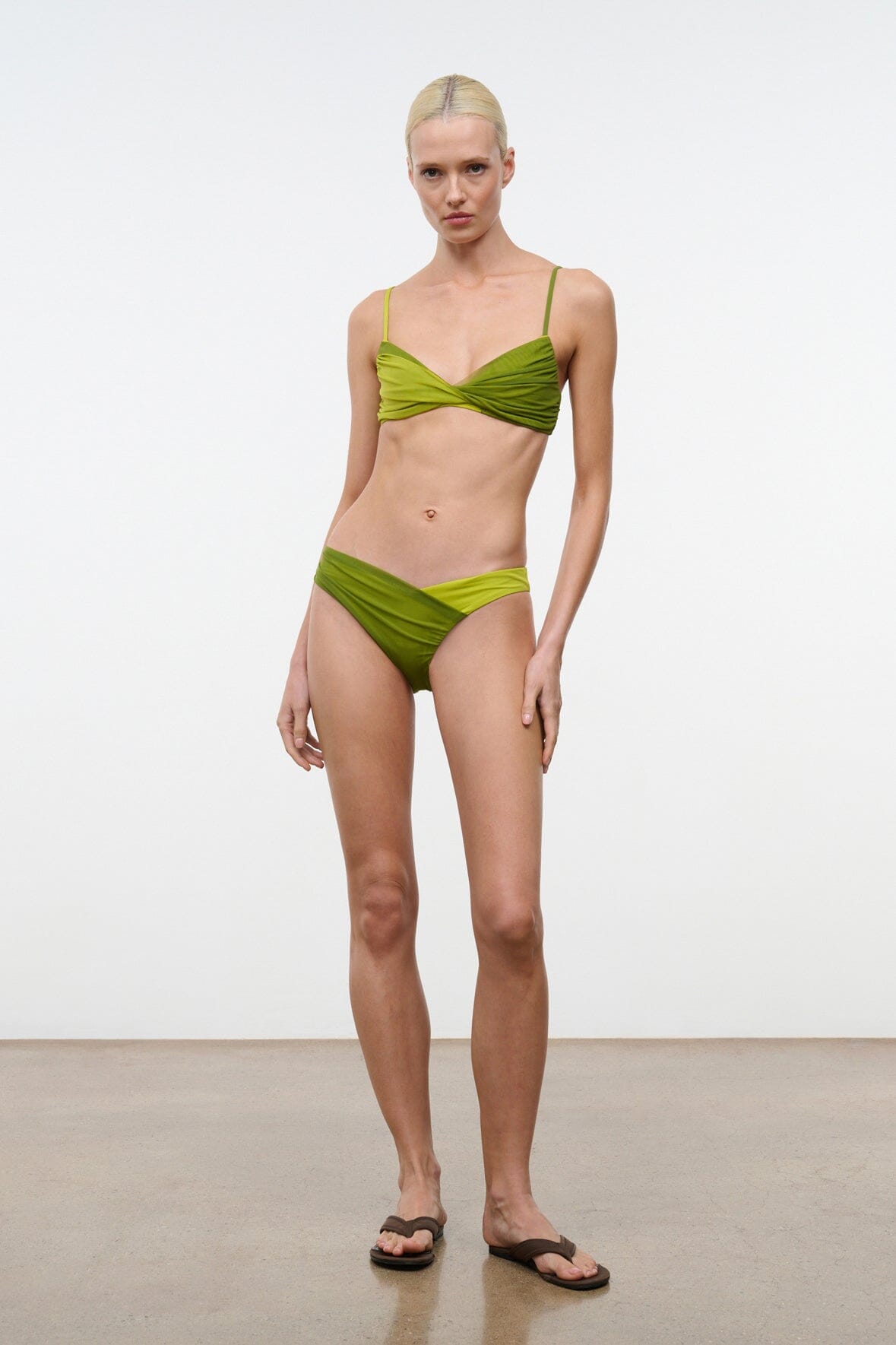 Emsley Bikini Bottom | Citron Pesto