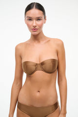 Jo Balconette Bikini Top | Bronze