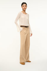 Alba Ballet Flat | Tan Suede