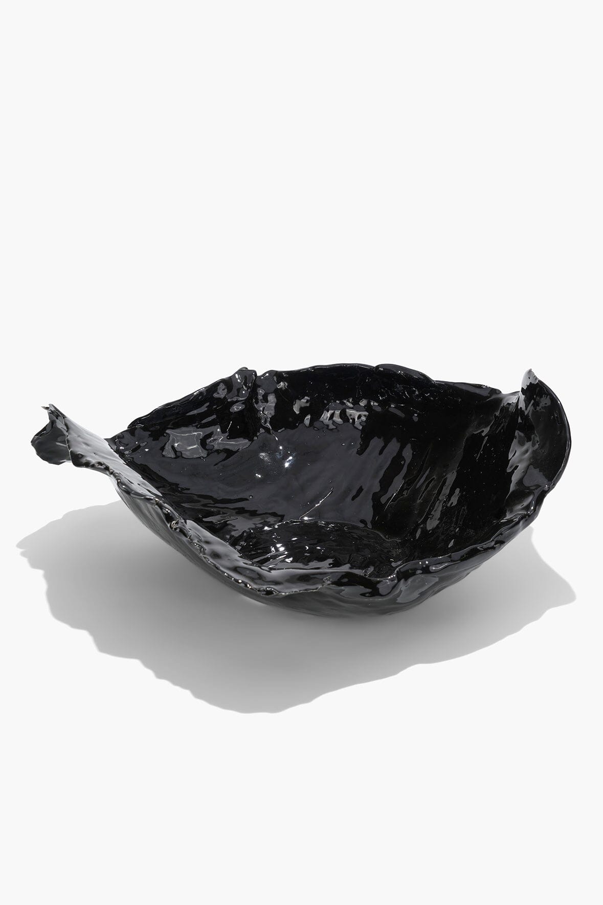 Wavy Bowl | Black Glaze