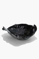 Wavy Bowl | Black Glaze