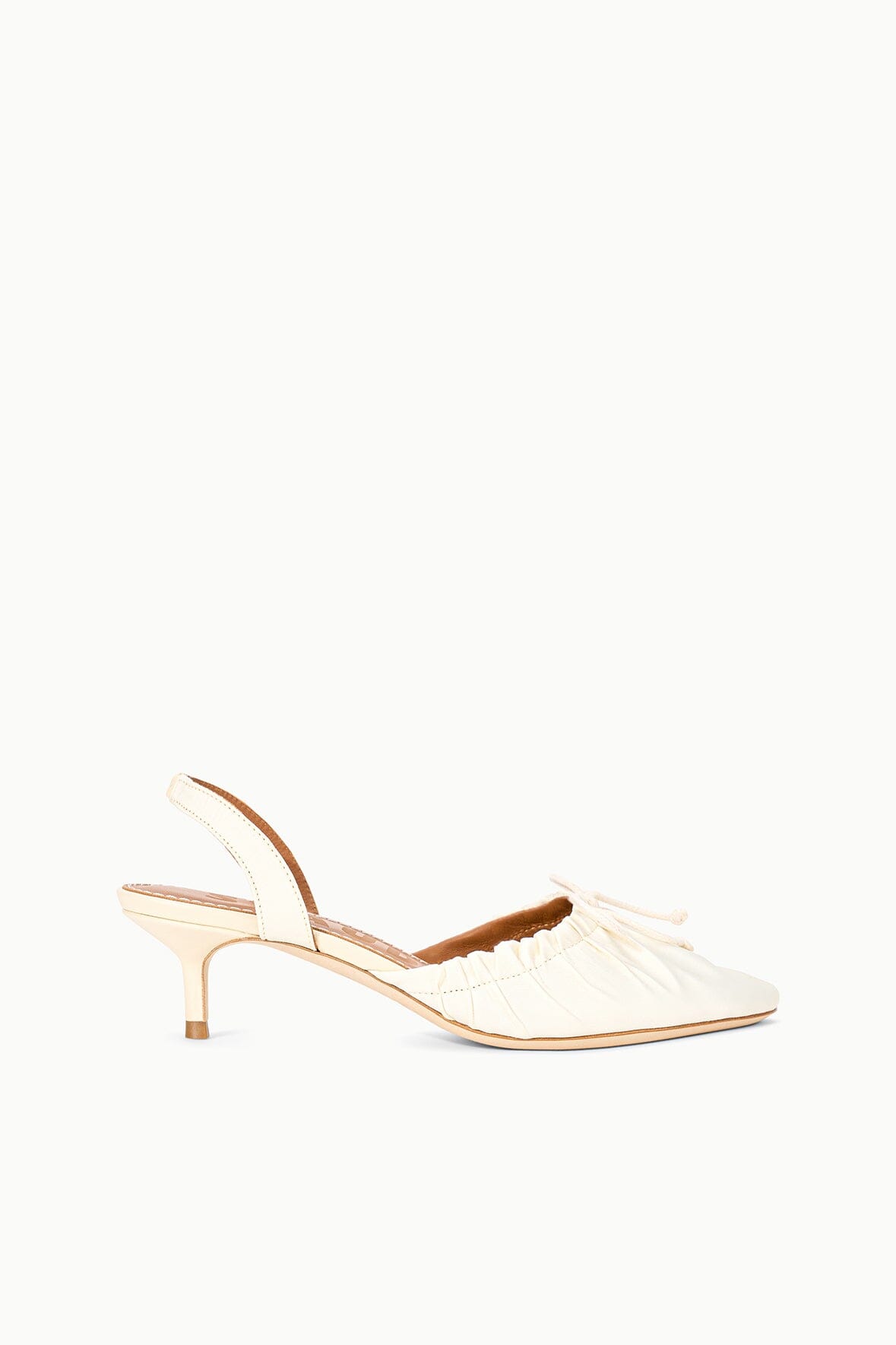 Alba Ballet Slingback Sandal | Ivory Satin