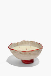 Ceramic Mushroom Candle | Natural Red