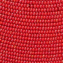 Tall Hand - Beaded Vase | Red