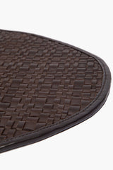 Gentry Leather Placemat | Espresso