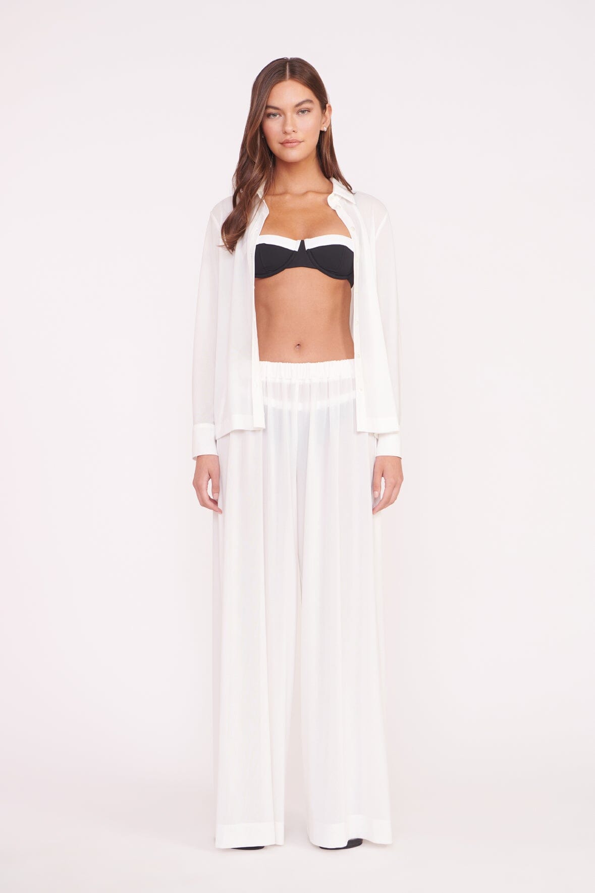 Marza Coverup Pant | White