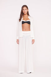 Marza Coverup Pant | White