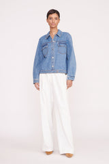 Oversized Ryan Denim Jacket | Medium Wash