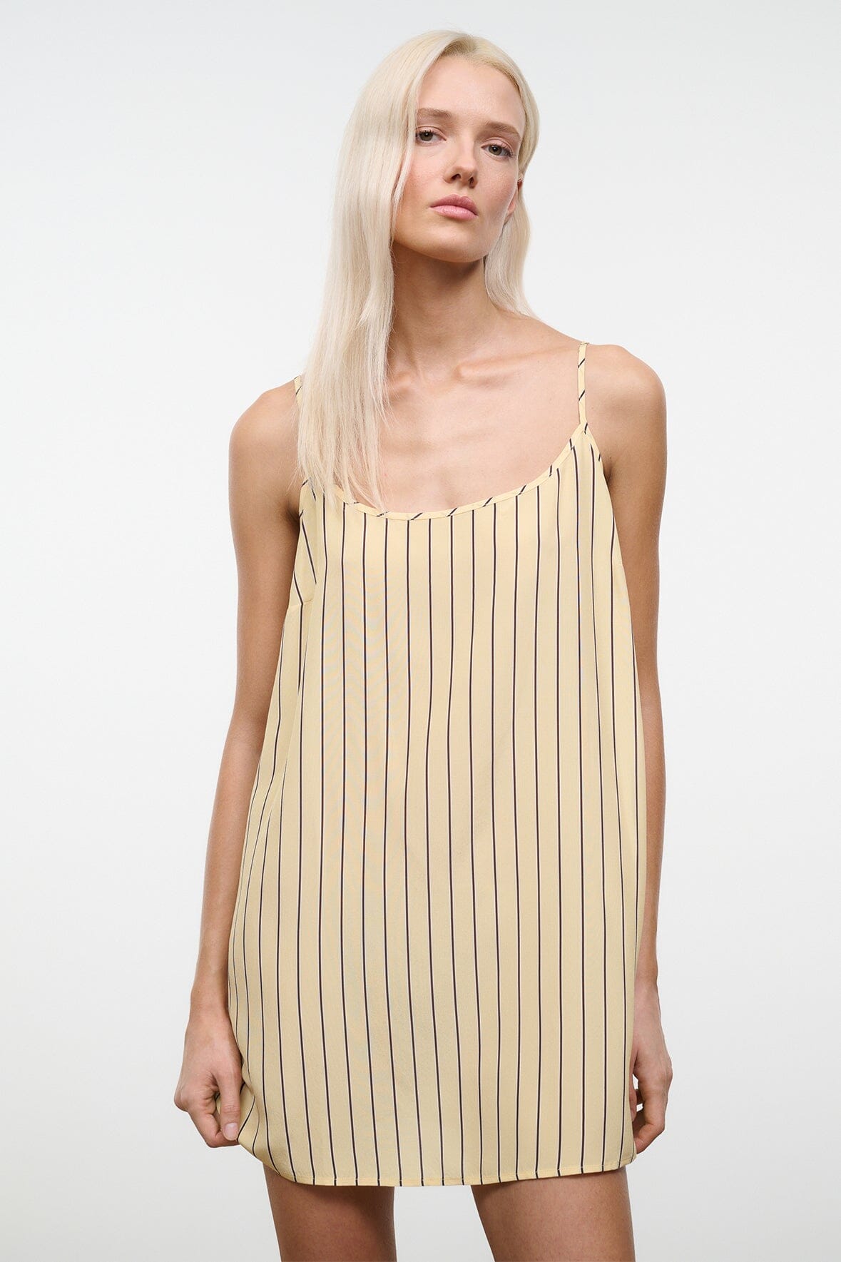 Irena Silk Dress | Monday Stripe