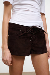 Geo Suede Short | Espresso