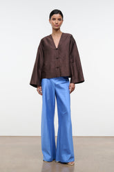 Stroll Silk Dupioni Pant | Coast