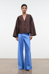 Stroll Silk Dupioni Pant | Coast