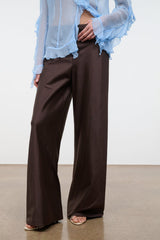 Stroll Silk Dupioni Pant | Earth