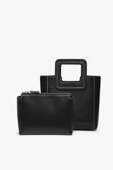 Mini Shirley Leather Bag | Black